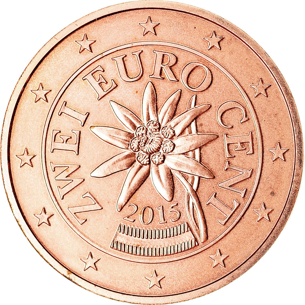 Austria, 
  
  2 cenți de euro, 
  
  2015