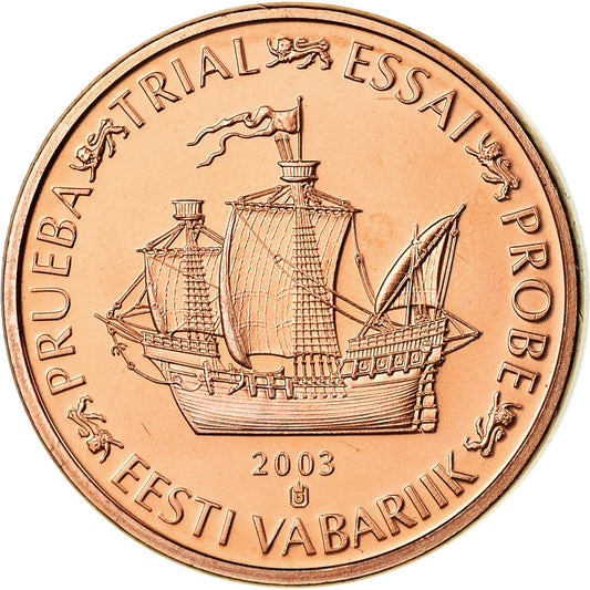 Estonia, 
  
  2 cenți de euro, 
  
  2003