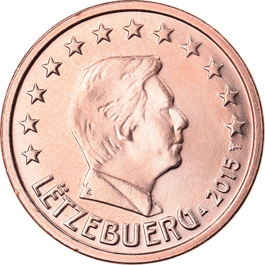 Luxemburg, 
  
  2 cenți de euro, 
  
  2015