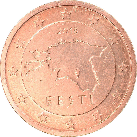 Estonia, 
  
  2 cenți de euro, 
  
  2018