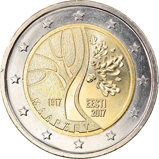 Estonia, 
  
  2 euro, 
  
  Le chemin de l'indépendance