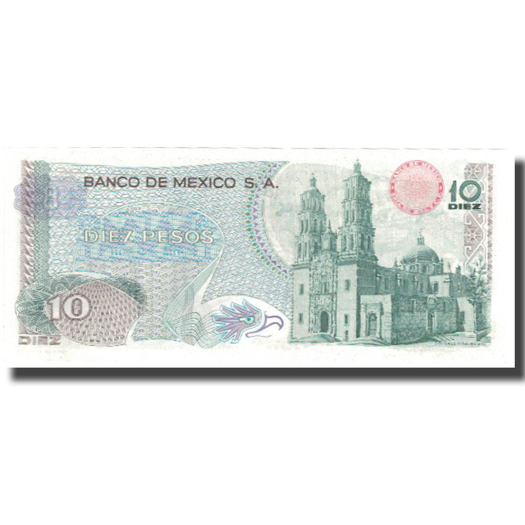 bancnota, 
  
  Mexic, 
  
  10 pesos