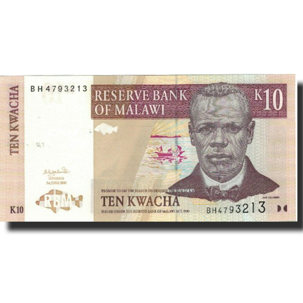 bancnota, 
  
  Malawi, 
  
  10 Kwacha