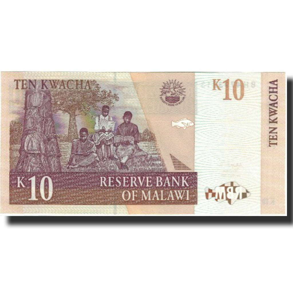 bancnota, 
  
  Malawi, 
  
  10 Kwacha