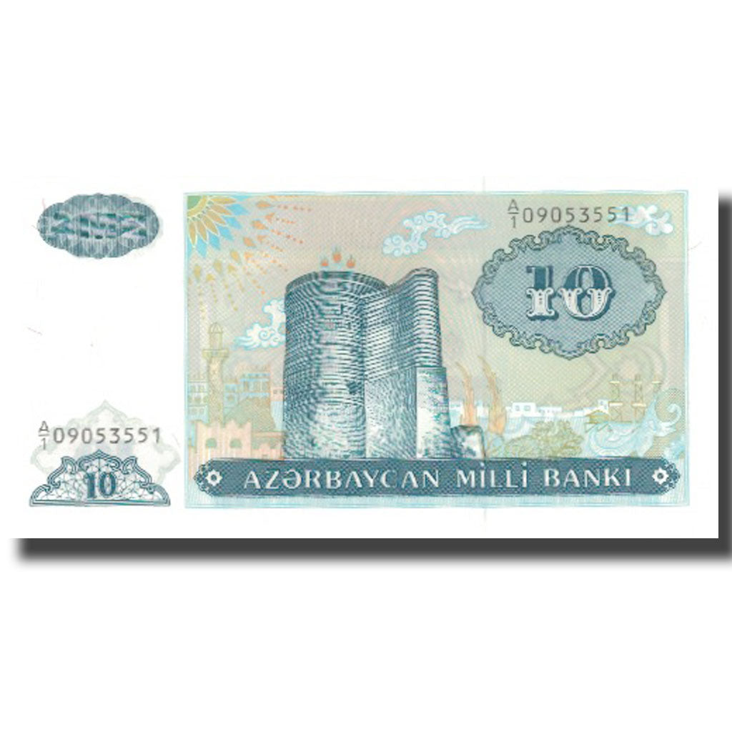 bancnota, 
  
  Azerbaidjan, 
  
  10 Manat