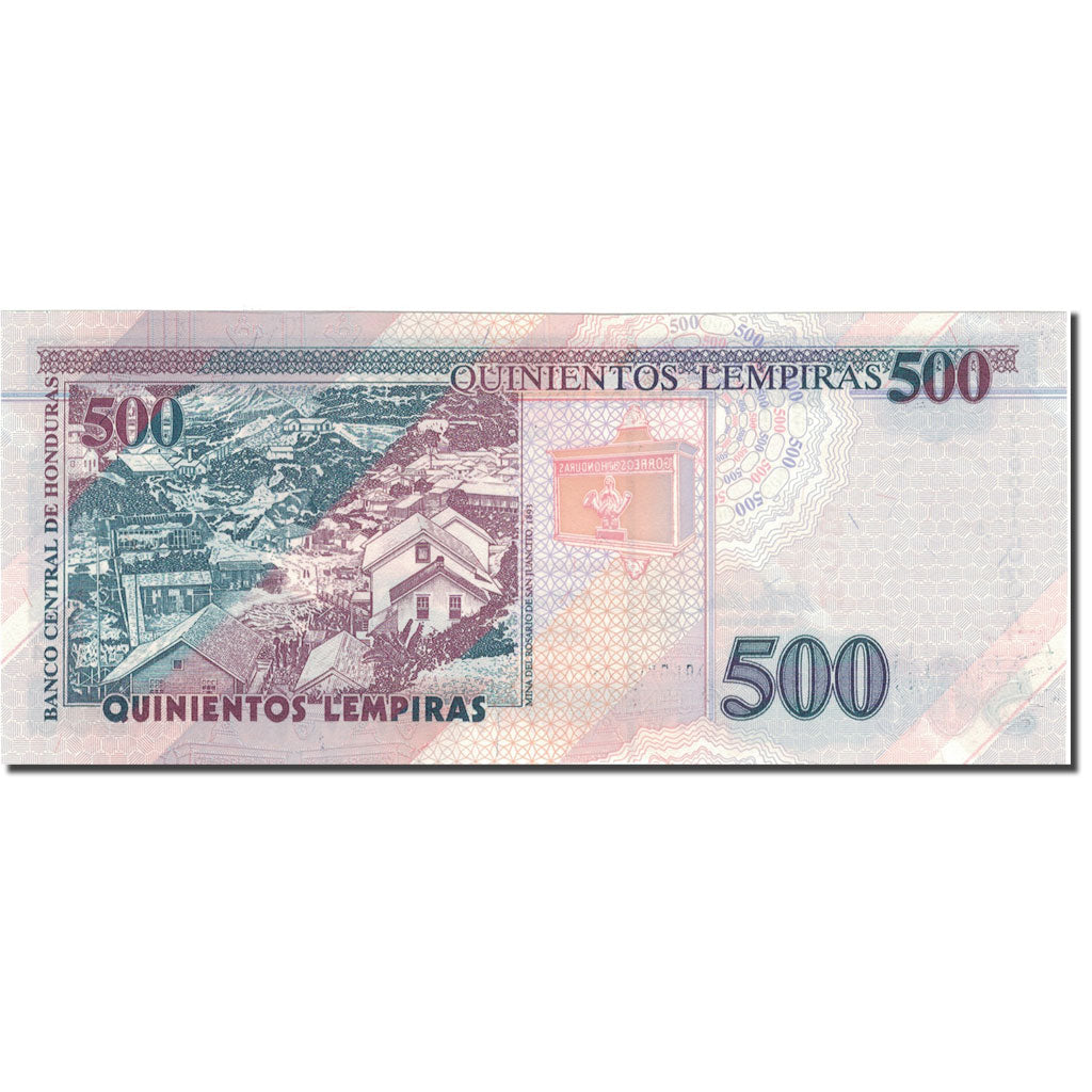 bancnota, 
  
  Honduras, 
  
  500 Lempiras