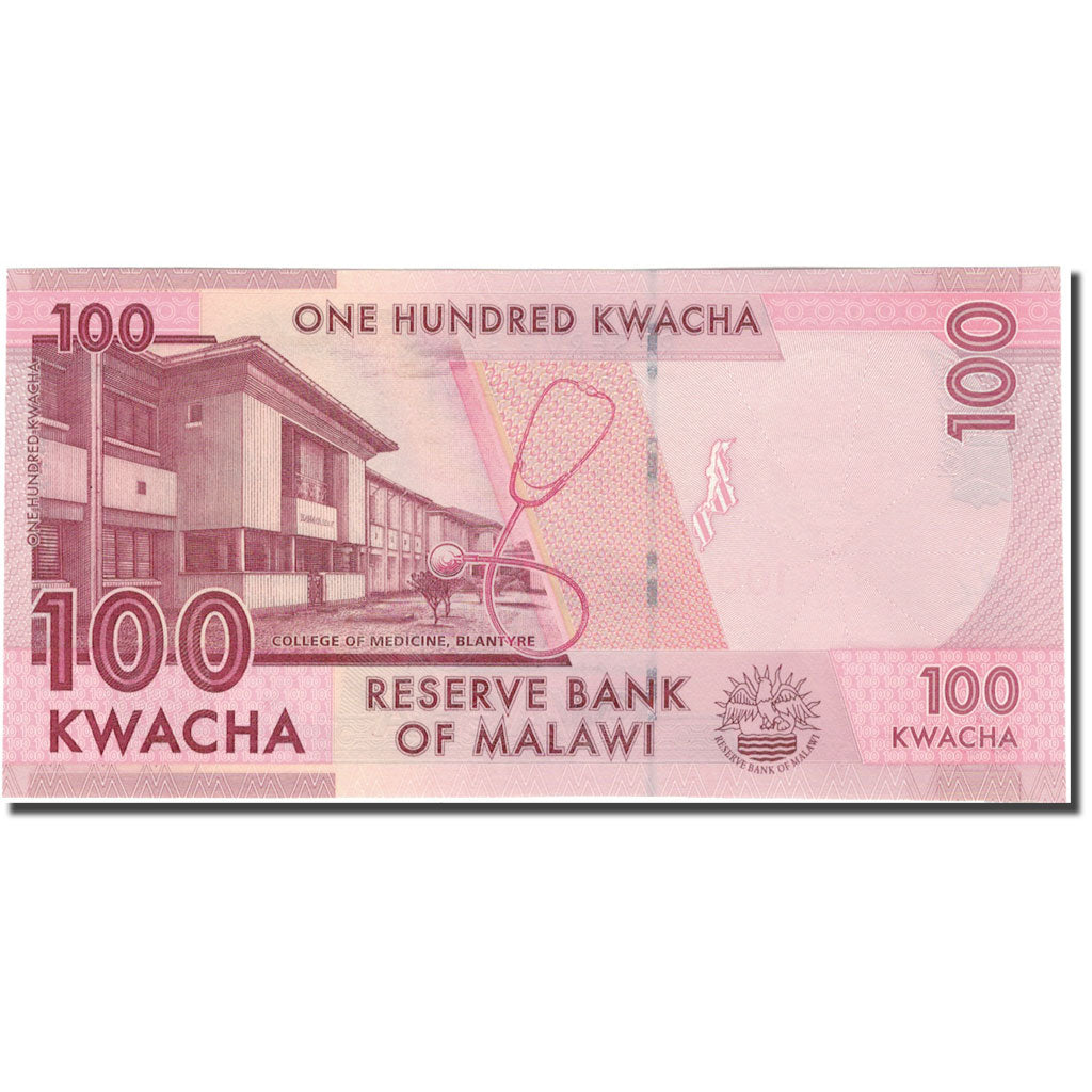 bancnota, 
  
  Malawi, 
  
  100 Kwacha