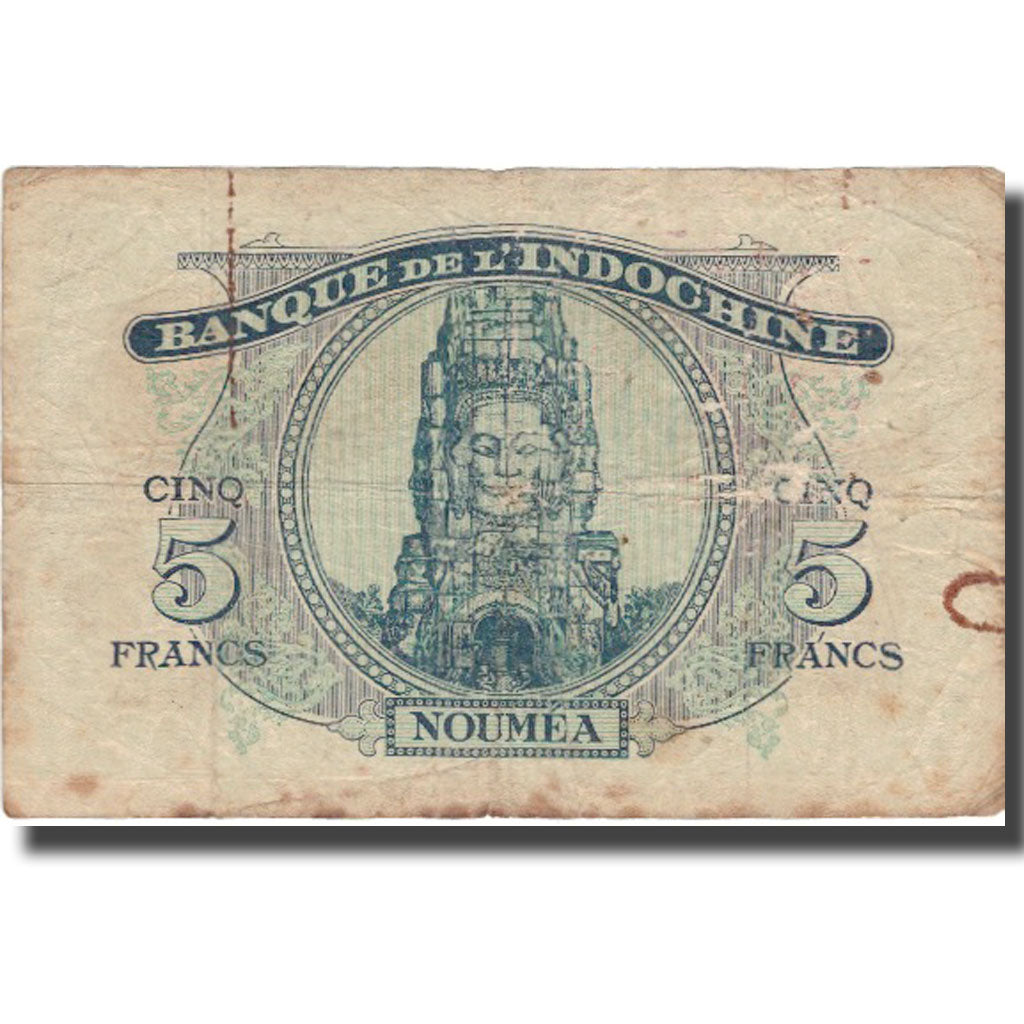 bancnota, 
  
  Noile Hebride, 
  
  5 franci