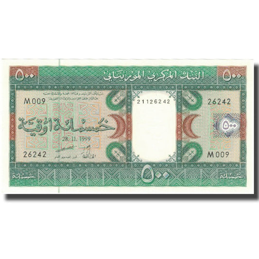 Mauritania, 
  
  500 Ouguiya, 
  
  1999-11-28