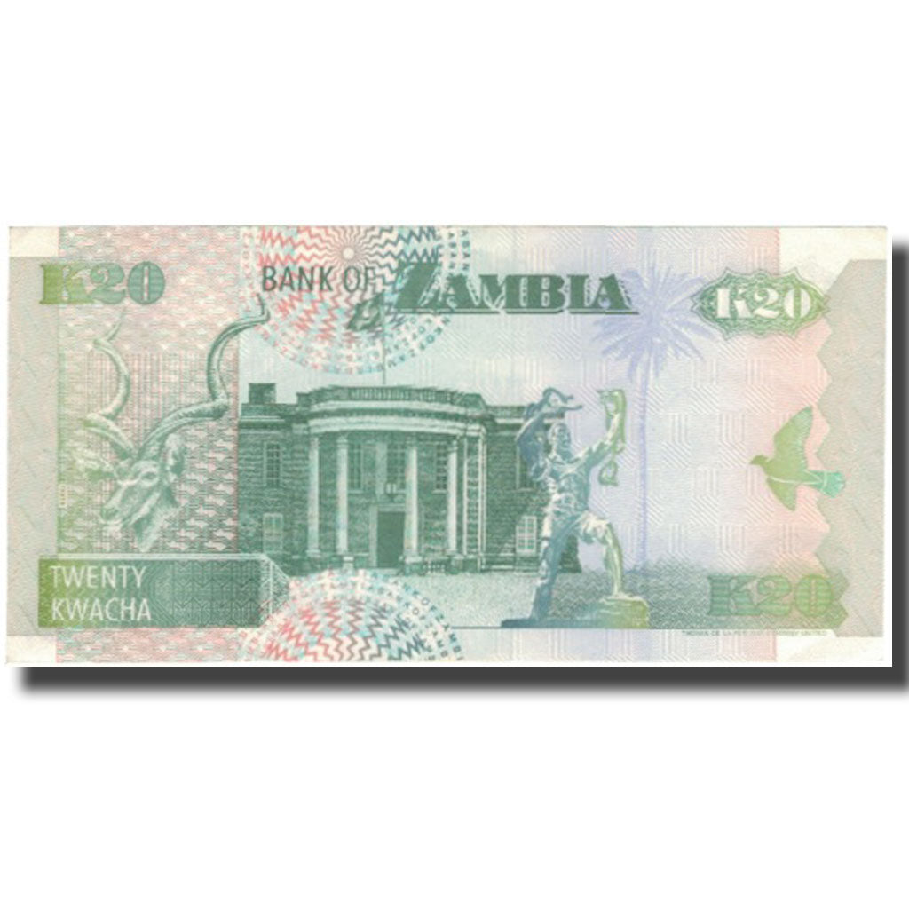 bancnota, 
  
  Zambia, 
  
  20 Kwacha