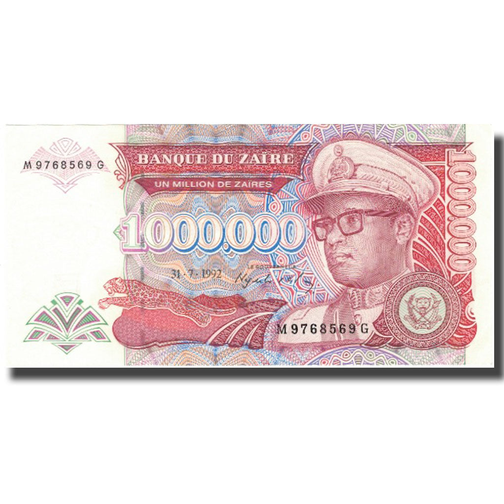 bancnota, 
  
  Zair, 
  
  1