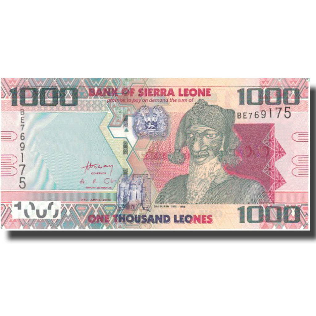 bancnota, 
  
  Sierra Leone, 
  
  1000 de leoni