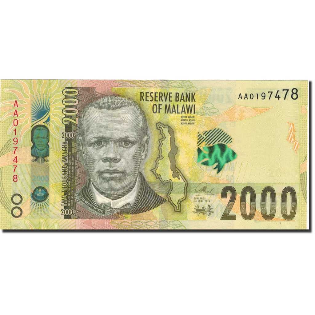 bancnota, 
  
  Malawi, 
  
  2000 Kwacha