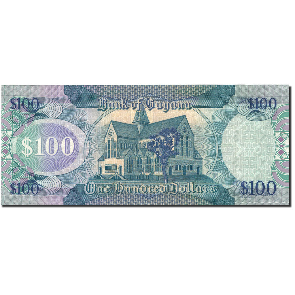 bancnota, 
  
  Guyana, 
  
  100 de dolari