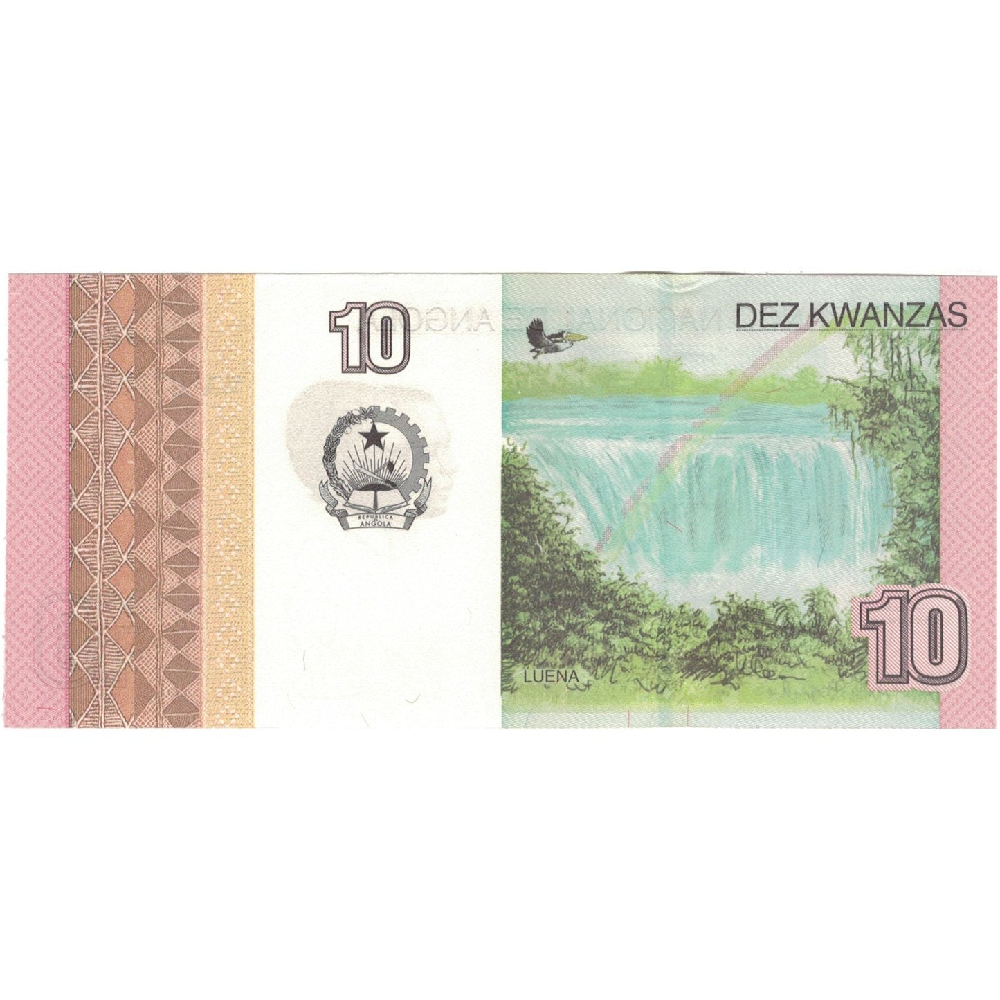 bancnota, 
  
  Angola, 
  
  10 Kwanzas