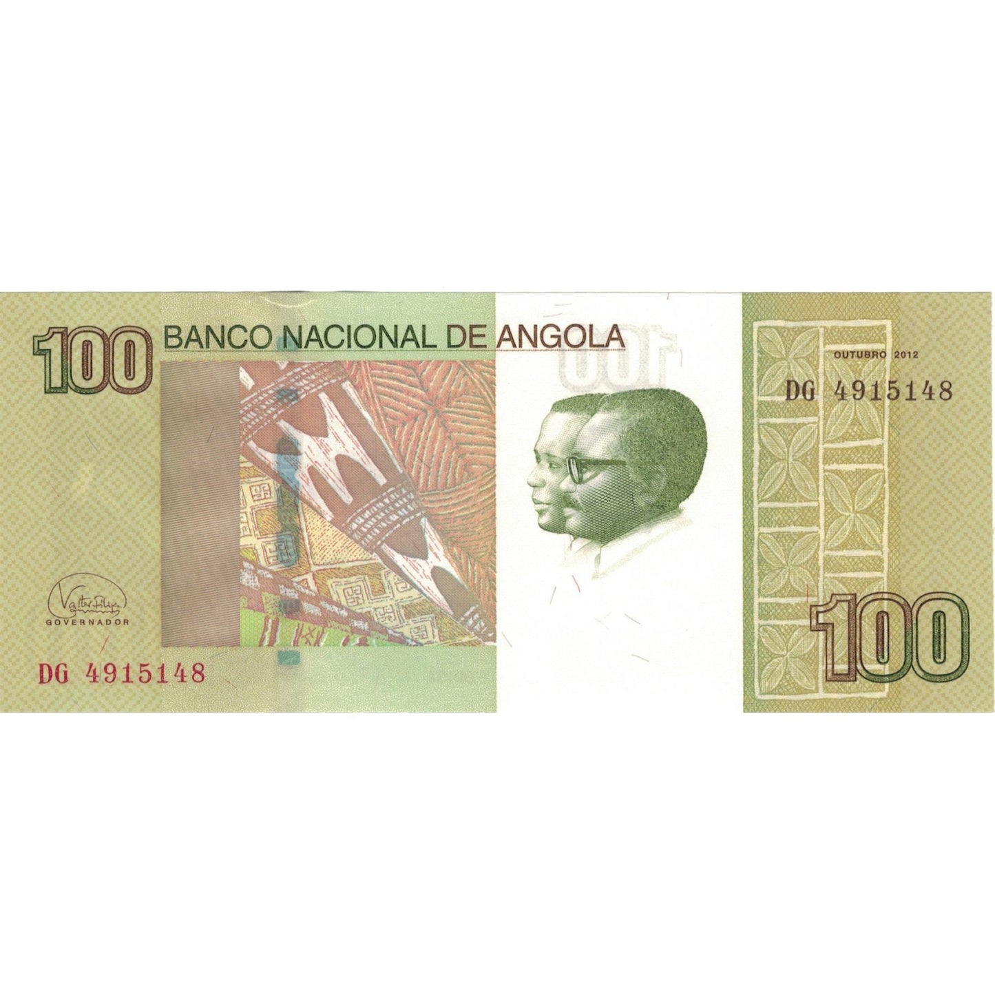 bancnota, 
  
  Angola, 
  
  100 Kwanzas