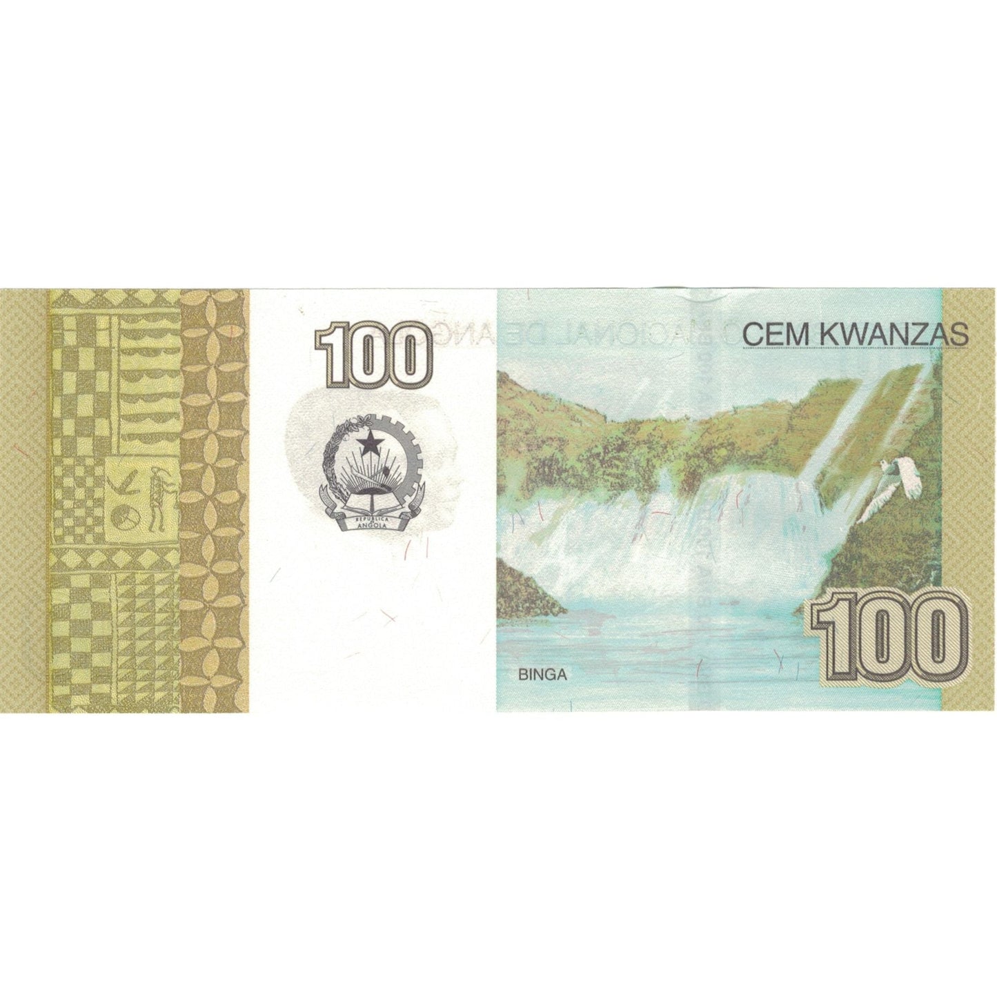 bancnota, 
  
  Angola, 
  
  100 Kwanzas