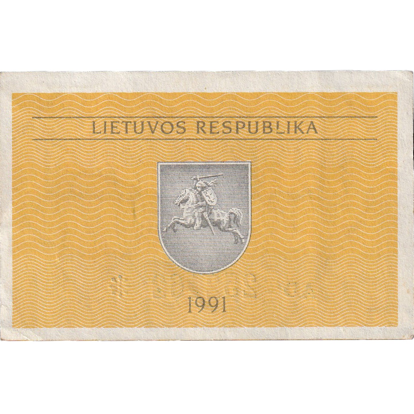 Lituania, 
  
  0,10 Talonas, 
  
  1991