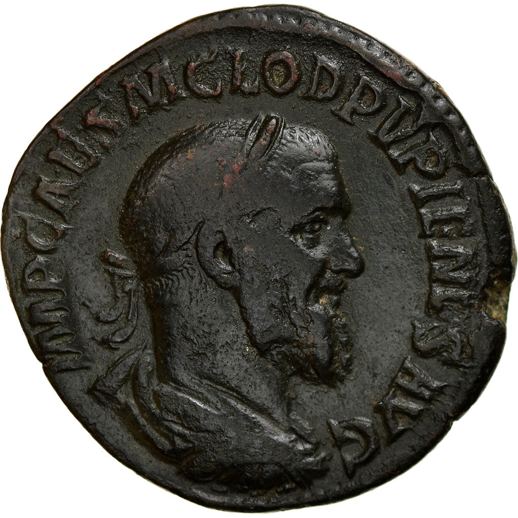 Monedă, 
  
  Pupienus, 
  
  Sestertius