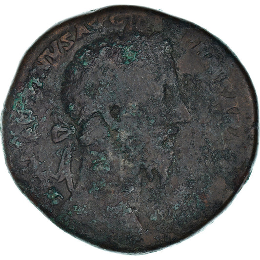 Monedă, 
  
  Marcus Aurelius, 
  
  Sestertius