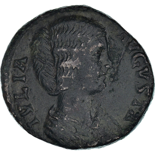 Monedă, 
  
  Julia Domna, 
  
  Sestertius