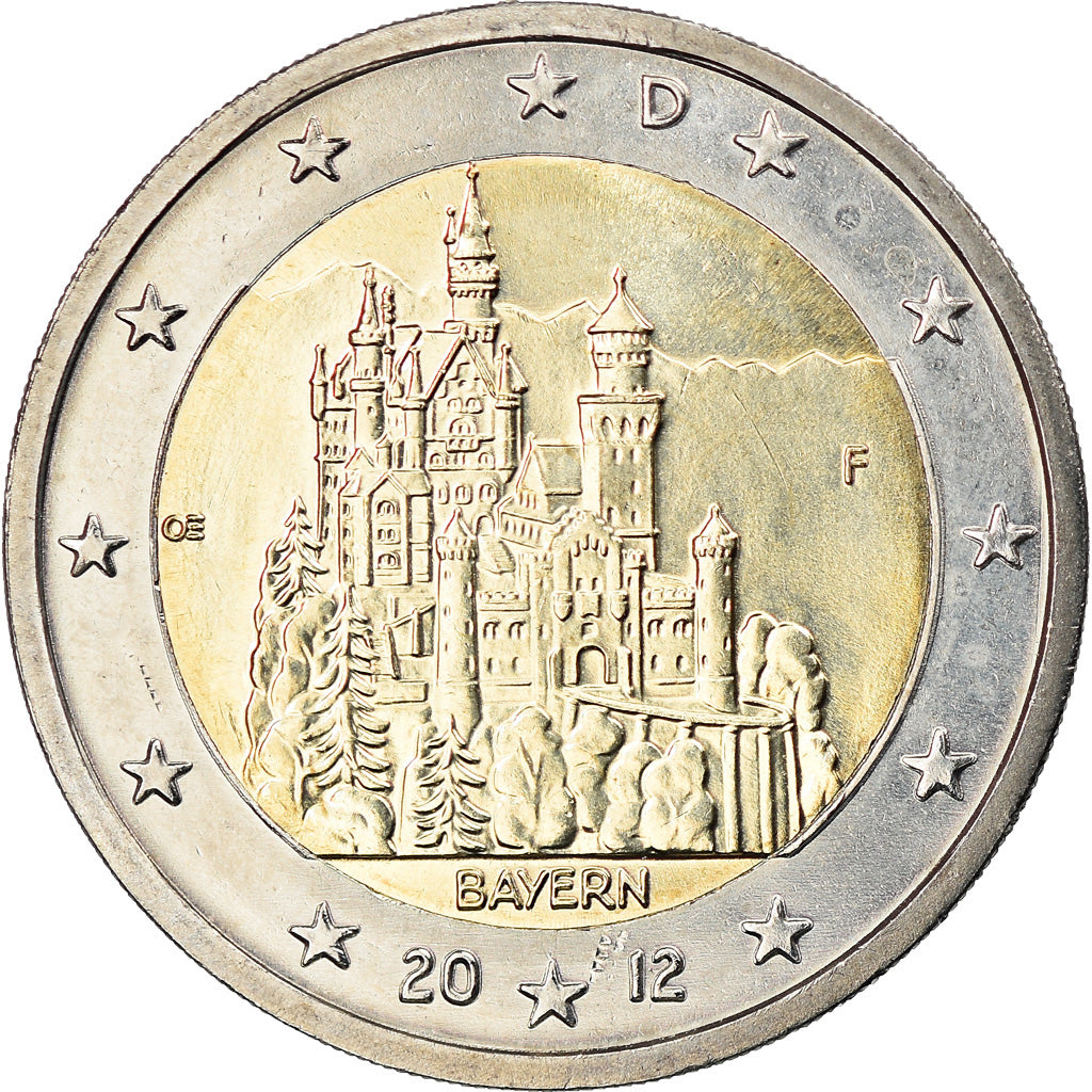 GERMANIA - REPUBLICA FEDERALA, 
  
  2 euro, 
  
  Neuschwanstein