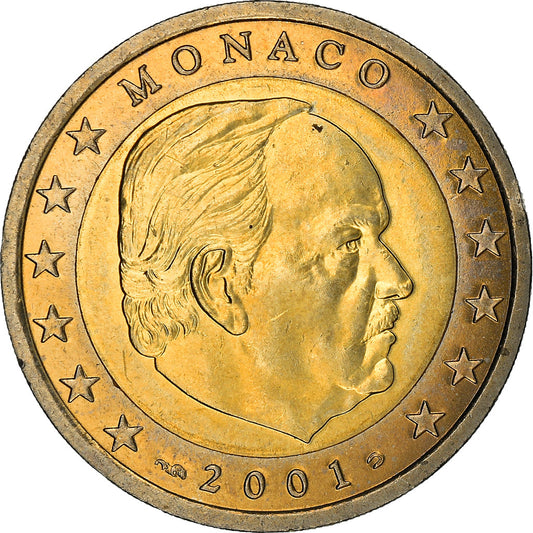 Monaco, 
  
  2 euro, 
  
  2001